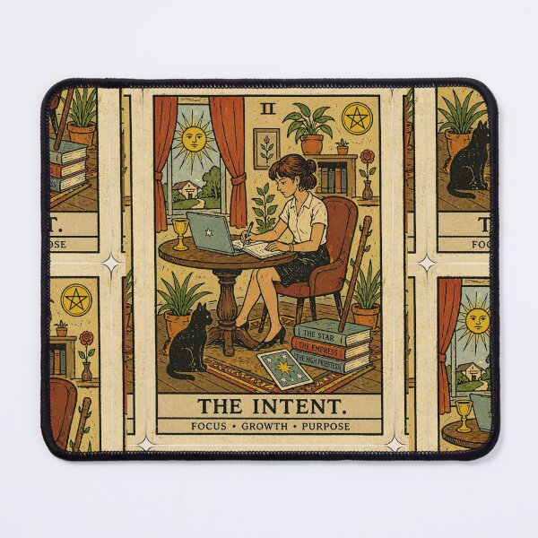 Item preview, The Intent Tarot Card Art Witchy Spiritual Gift designed and sold by Quite mind .