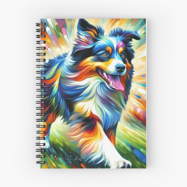 Item preview, Australian Shepherd Acrylic Art Blue Merle Aussie Portrait designed and sold by Puppy Puzzles Plus.