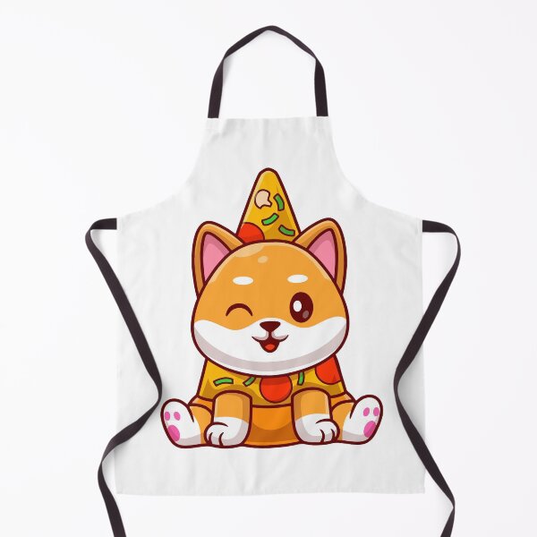 Item preview, Cute Dog Wearing Pizza Hat and Pizza Shirt Winking designed and sold by jhofmank.