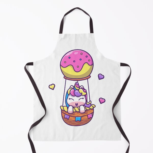 Item preview, Magical Unicorn Floating in a Donut Hot Air Balloon designed and sold by jhofmank.