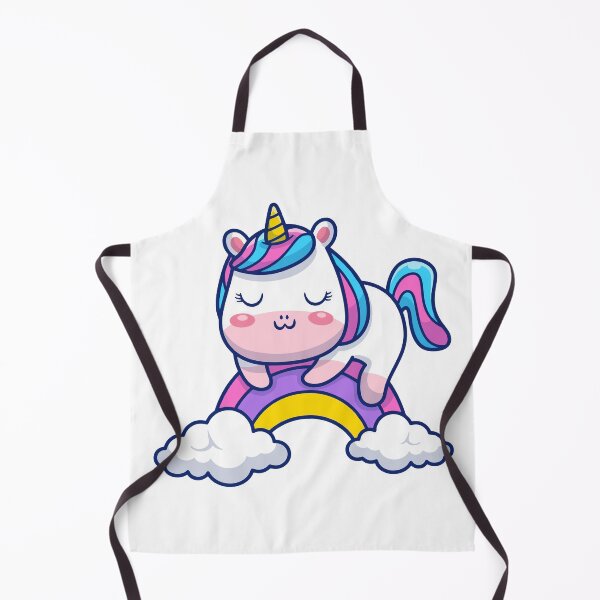 Item preview, Adorable Unicorn Sleeping on a Colorful Rainbow Cloud designed and sold by jhofmank.