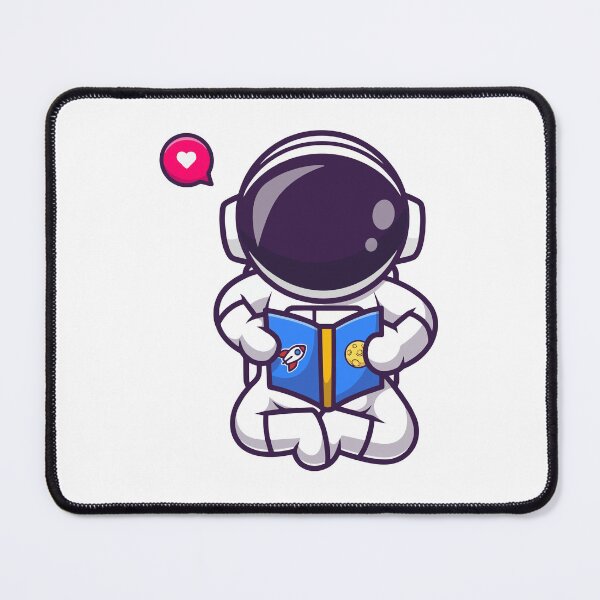 Item preview, Cute Astronaut Sitting and Reading a Book in Space designed and sold by jhofmank.