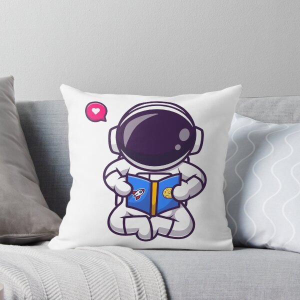 Item preview, Cute Astronaut Sitting and Reading a Book in Space designed and sold by jhofmank.