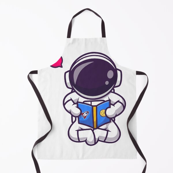 Item preview, Cute Astronaut Sitting and Reading a Book in Space designed and sold by jhofmank.