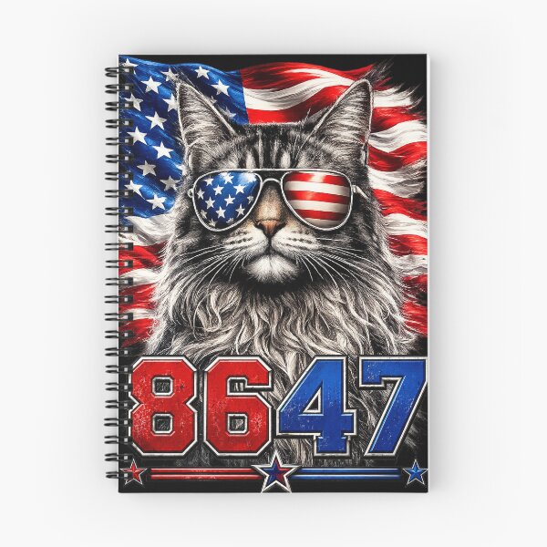 Item preview, 8647 Cat Patriotic 86 47 Funny Cat USA Flag Sunglasses designed and sold by YourArt7.