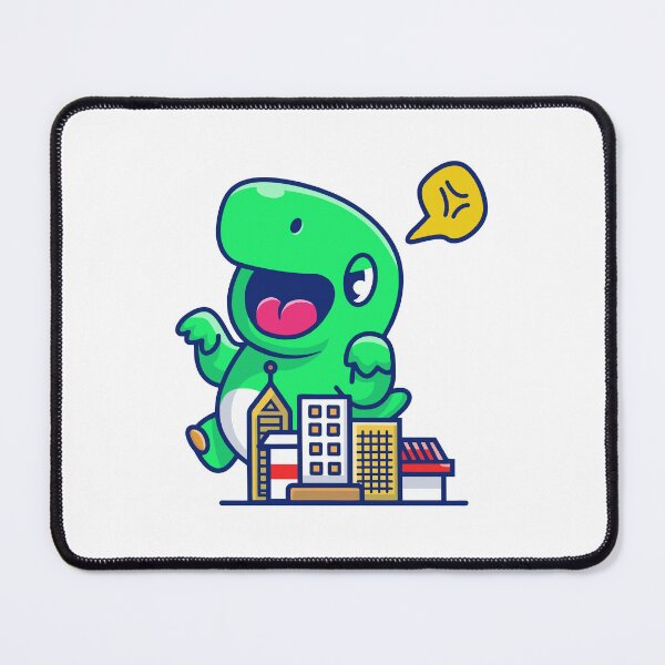 Item preview, Cute Baby Kaiju Tiny City Rampage Dinosaur T-Rex Cartoon designed and sold by jhofmank.