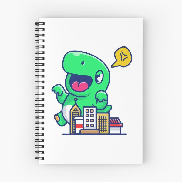 Item preview, Cute Baby Kaiju Tiny City Rampage Dinosaur T-Rex Cartoon designed and sold by jhofmank.