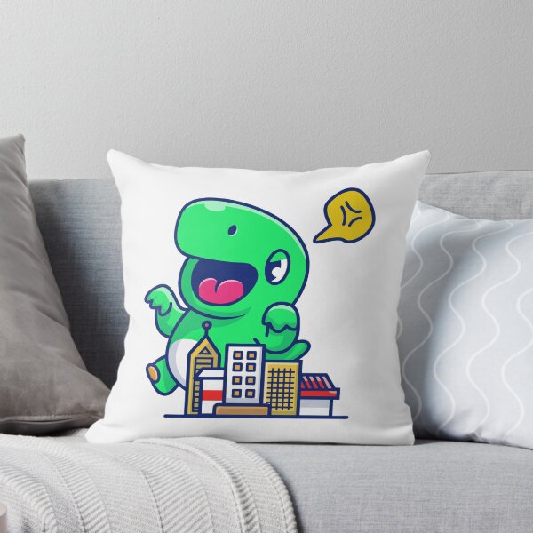 Item preview, Cute Baby Kaiju Tiny City Rampage Dinosaur T-Rex Cartoon designed and sold by jhofmank.