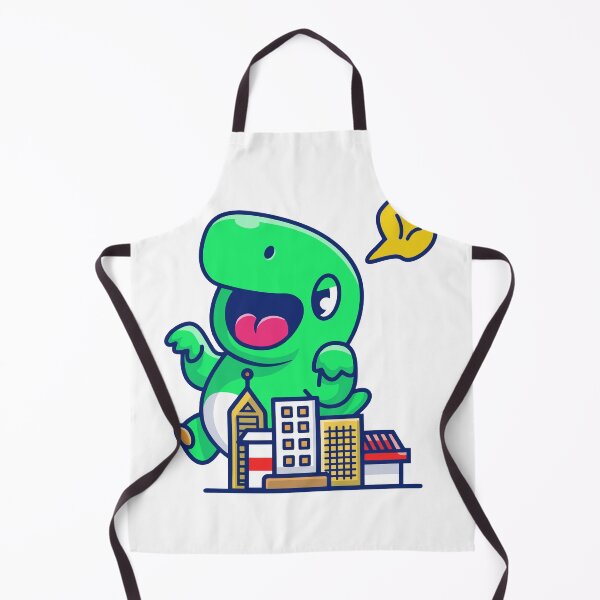 Item preview, Cute Baby Kaiju Tiny City Rampage Dinosaur T-Rex Cartoon designed and sold by jhofmank.