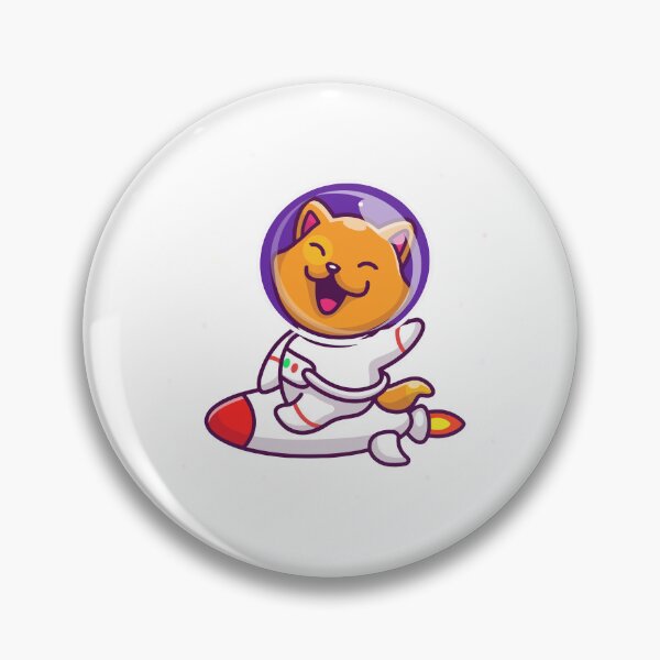 Item preview, Kawaii Cat Astronaut Rocket Ship Space Cat Cartoon designed and sold by jhofmank.