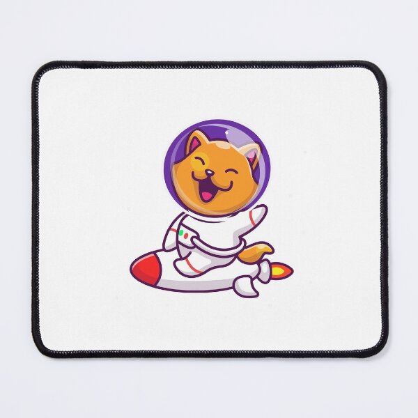 Item preview, Kawaii Cat Astronaut Rocket Ship Space Cat Cartoon designed and sold by jhofmank.