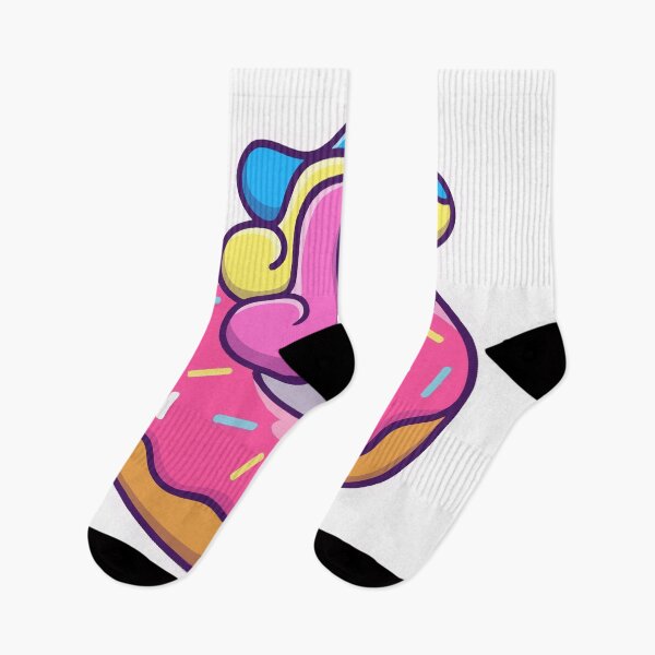 Item preview, Cute Unicorn Eating Pink Glazed Donut Cartoon Sticker designed and sold by jhofmank.
