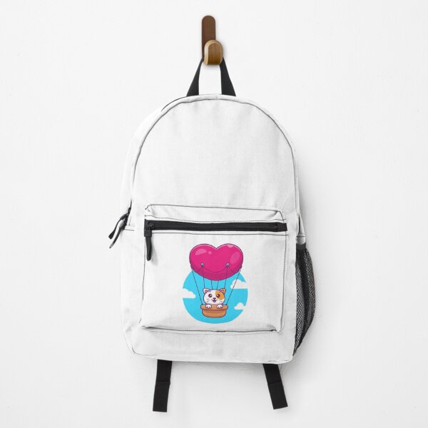 Item preview, Cute Kawaii Cat Heart Hot Air Balloon Cartoon Travel designed and sold by jhofmank.