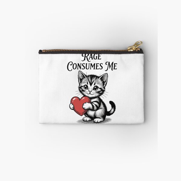 Item preview, Cute Cat Rage Consumes Me – Funny Introvert Cat Meme Design designed and sold by D-Oles-Mercher.