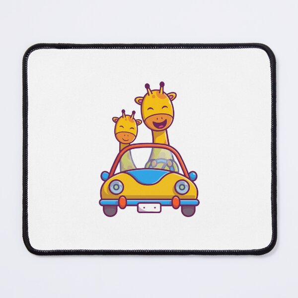 Item preview, Cute Giraffe Family Driving Convertible Car Cartoon Safari designed and sold by jhofmank.