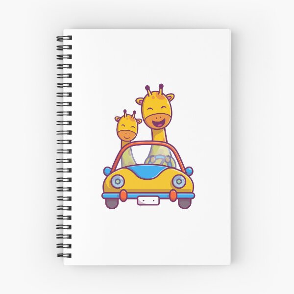 Item preview, Cute Giraffe Family Driving Convertible Car Cartoon Safari designed and sold by jhofmank.