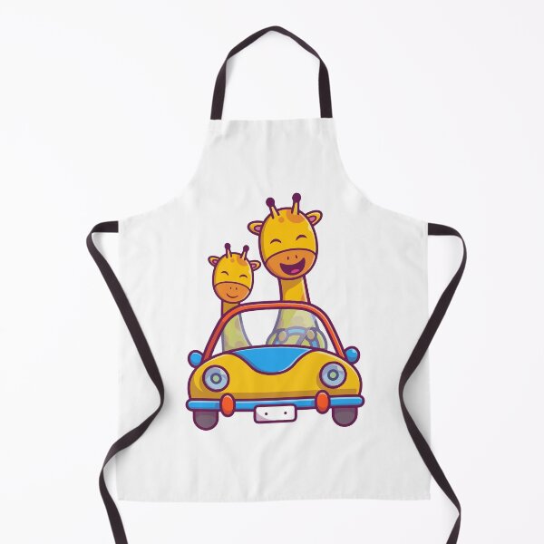 Item preview, Cute Giraffe Family Driving Convertible Car Cartoon Safari designed and sold by jhofmank.