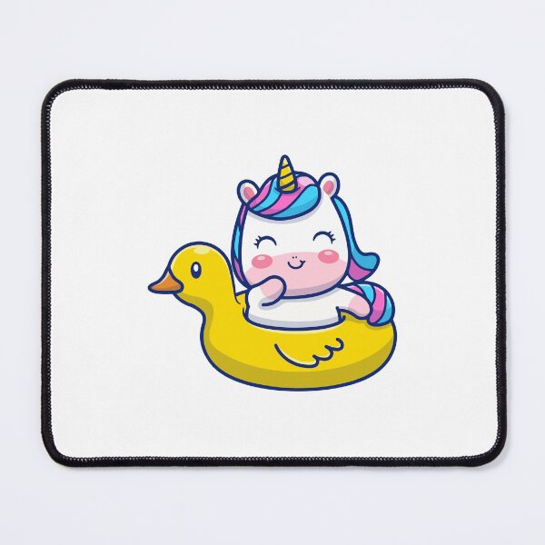 Item preview, Unicorn Floating In Rubber Duck Pool Float Cartoon Summer designed and sold by jhofmank.