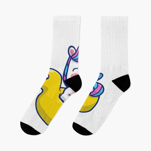 Item preview, Unicorn Floating In Rubber Duck Pool Float Cartoon Summer designed and sold by jhofmank.