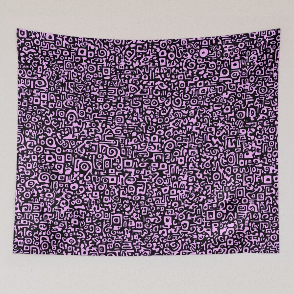 Item preview, Purple Abstract Glyph designed and sold by Nurple Art.