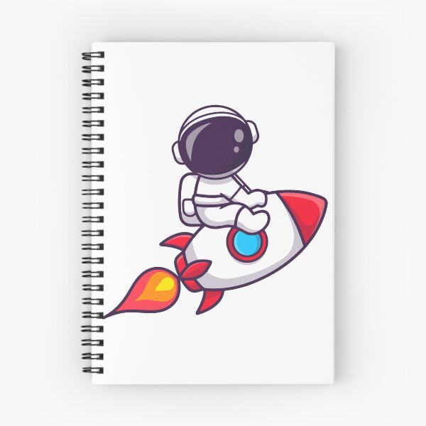 Item preview, Chibi Astronaut Flying Fast On Rocket Ship Space Adventure designed and sold by jhofmank.