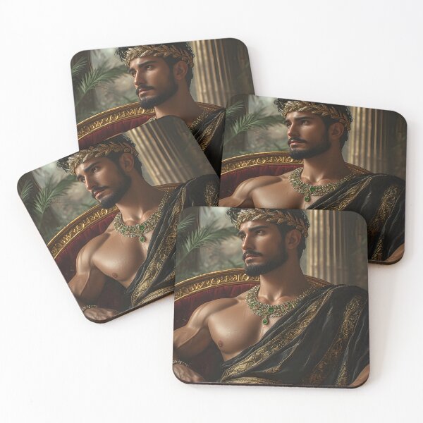Item preview, Young Roman Emperor wearing golden and black designed and sold by Divina Art.