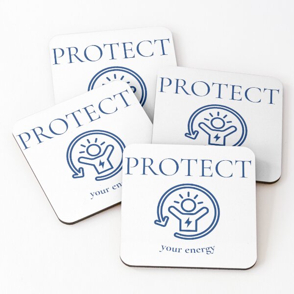Item preview, Protect Your Energy Spiritual Wellness Blue Icon designed and sold by byLizedesigns.