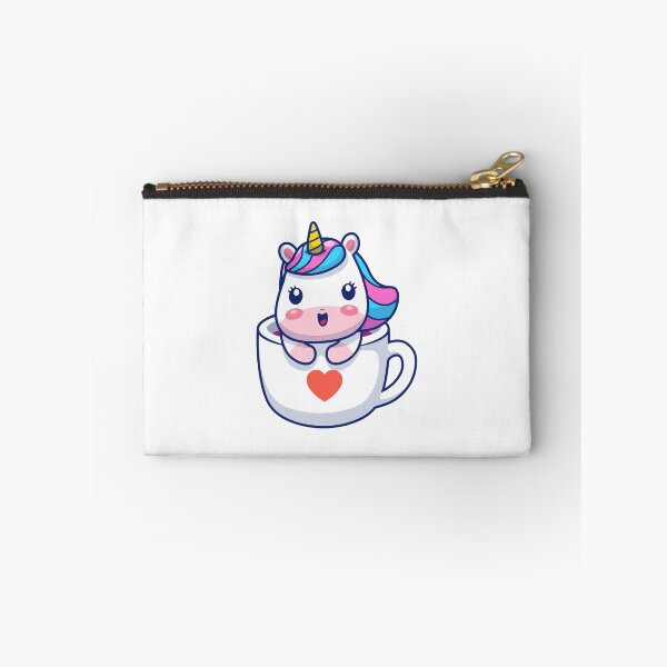 Item preview, Kawaii Teacup Unicorn Pink & Blue Mane Magical Illustration designed and sold by jhofmank.
