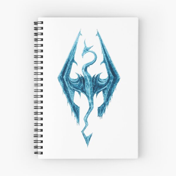Artikelvorschau, Skyrim-Logo Eisthema entworfen und verkauft von My Artprintz.
