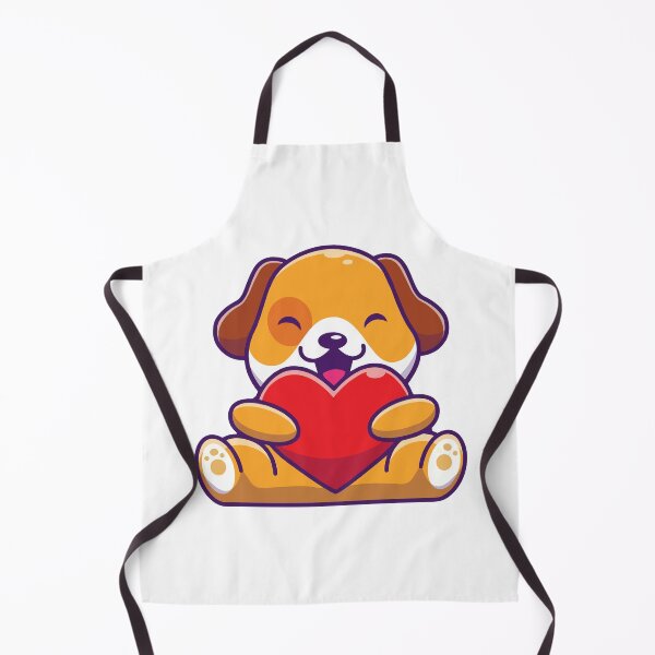 Item preview, Adorable Puppy Dog Holding a Big Red Heart Valentines Gift designed and sold by jhofmank.