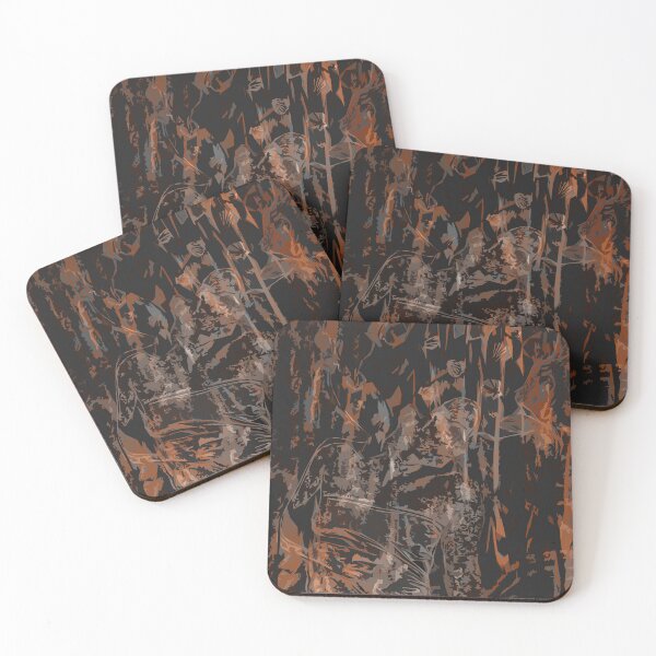 Item preview, OPUS 40 MERMAID. ORANGE/BROWNS. designed and sold by 5hertz.