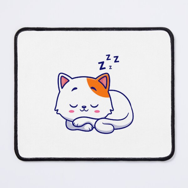 Item preview, Cute Sleeping Cat Curled Up Cat Nap Zzz Cartoon Illustration designed and sold by jhofmank.
