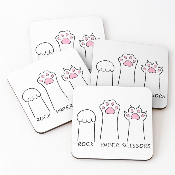 Item preview, Funny Cat Paw Rock Paper Scissors Game designed and sold by Arcaucil.