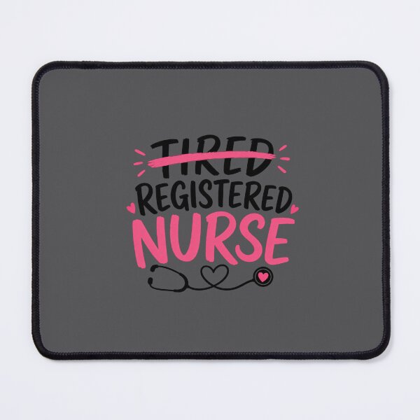 Item preview, Funny Tired Registered Nurse - Gray designed and sold by CareerVibesCo.
