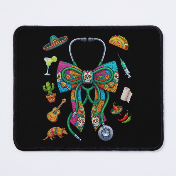 Item preview, Day Of The Dead Mexican Stethoscope Doctor Nurse designed and sold by FormalDehyena.