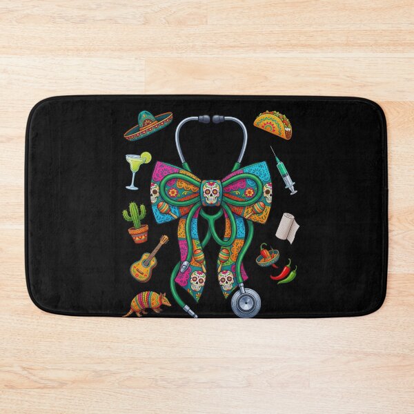 Item preview, Day Of The Dead Mexican Stethoscope Doctor Nurse designed and sold by FormalDehyena.