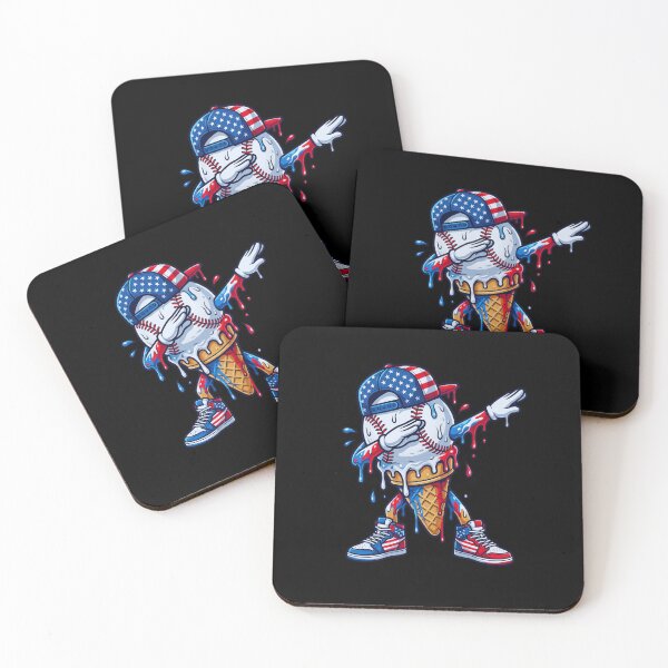 Item preview, Patriotic Baseball Dab Ice Cream designed and sold by FormalDehyena.