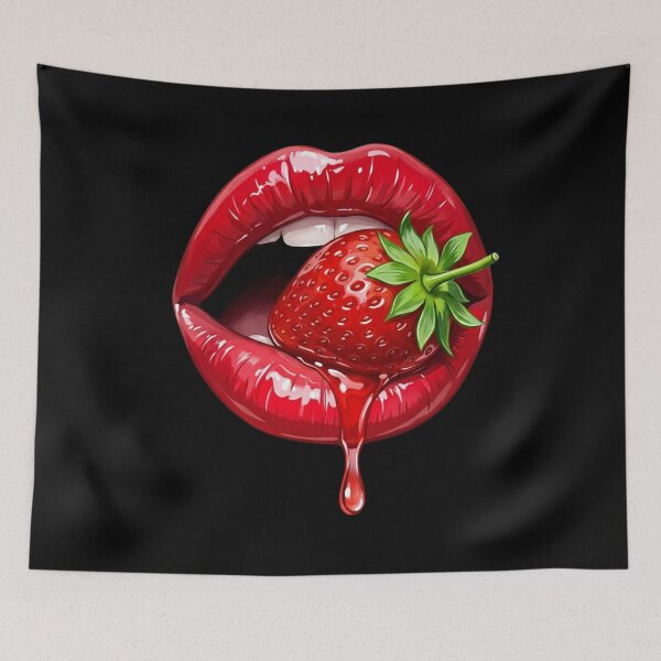 Item preview, Strawberry Lips Glamour Seduction Fruit designed and sold by FormalDehyena.