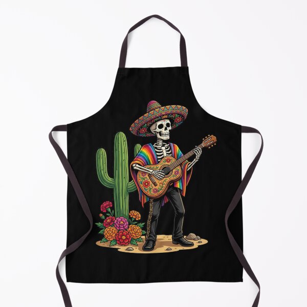 Item preview, Dia De Los Muertos Skeleton Mariachi Guitarist Mexican Culture designed and sold by FormalDehyena.