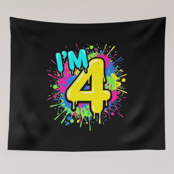 Item preview, I'm 4 Fourth Birthday 4 Year Old Birthday Boy Girl Kids designed and sold by FormalDehyena.