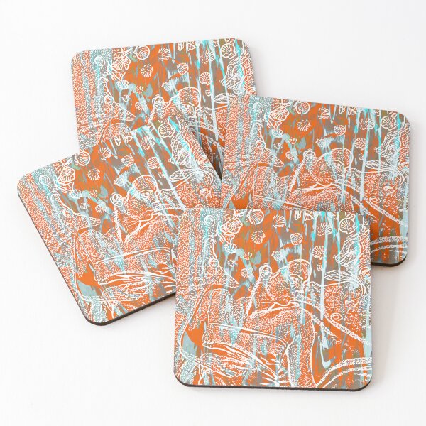 Item preview, OPUS 40 MERMAID. ORANGE/BLUE/WHITE. designed and sold by 5hertz.