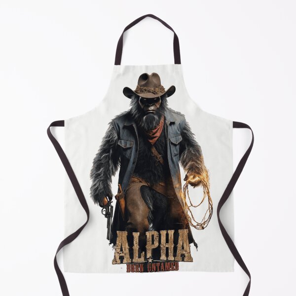 Item preview, Wild West Alpha Bigfoot Cowboy – Outlaw Western Animal Graphic designed and sold by trendnest_shop.