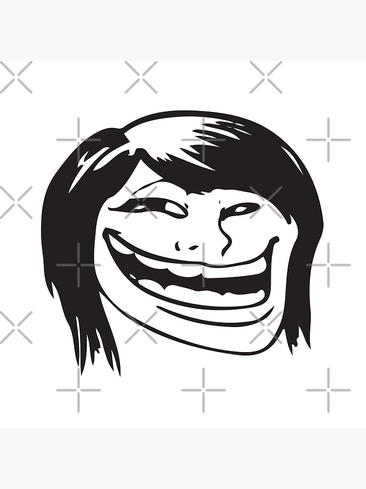 Trollface meme - High Quality Art Print