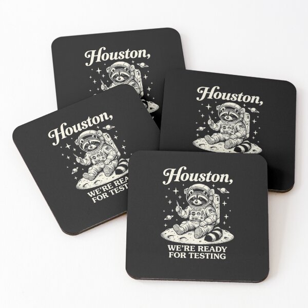 Item preview, Houston, We're Ready For Testing Raccoon Astronaut Space Science Humor designed and sold by FormalDehyena.