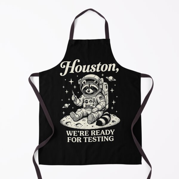Item preview, Houston, We're Ready For Testing Raccoon Astronaut Space Science Humor designed and sold by FormalDehyena.