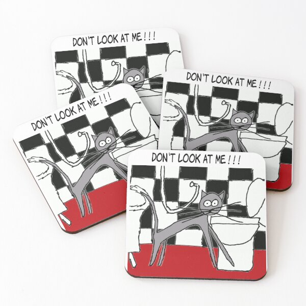 Item preview, Don't Look At Me!!! | Humor Cat Bathroom Webcomic | El Boxa designed and sold by ElBoxa.