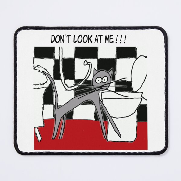 Item preview, Don't Look At Me!!! | Humor Cat Bathroom Webcomic | El Boxa designed and sold by ElBoxa.