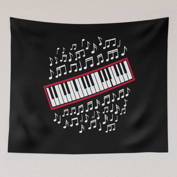 Item preview, Piano Keyboard Musical Notes Musician Pianist designed and sold by FormalDehyena.