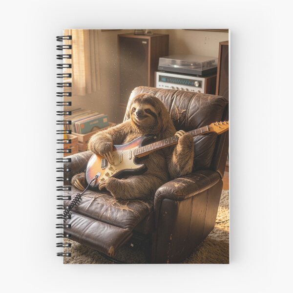 Item preview, Sloth Plays Electric Guitar designed and sold by Tridentulus.