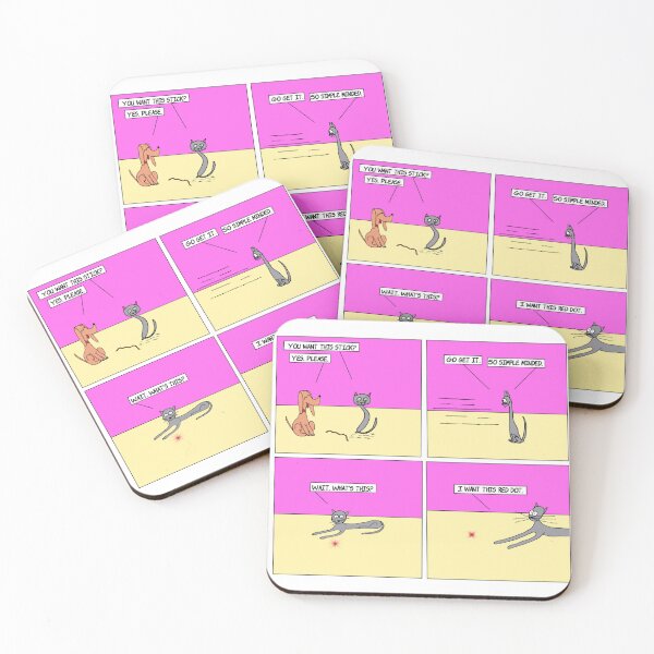 Item preview, Play Catch | Humor Cat Dog Chase Play Webcomic | El Boxa designed and sold by ElBoxa.